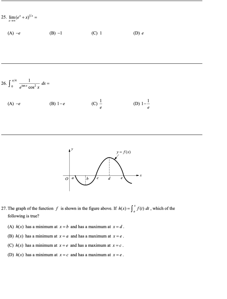 AP Calculus AB Practice Test 2